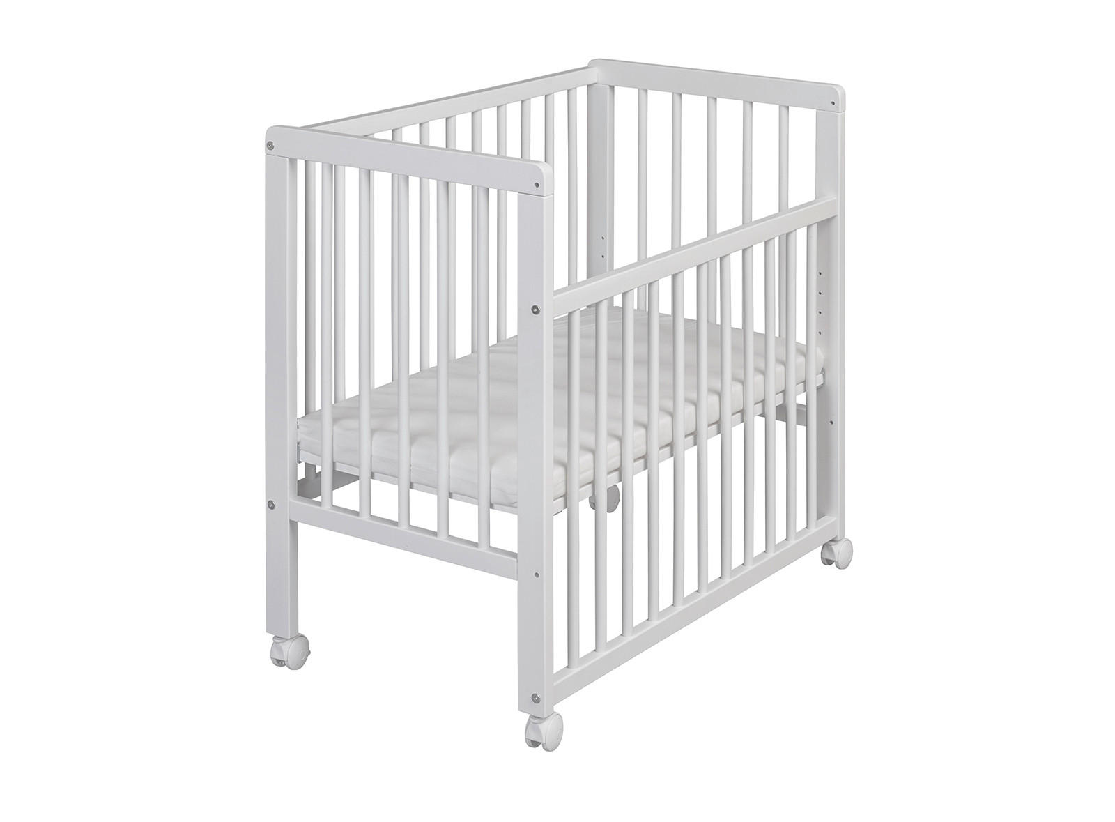 BEISTELLBETT NINA 85/48/83 cm  - Weiß, Basics, Holz (85/48/83cm) - My Baby Lou