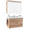 BADEZIMMER  in 92 cm  - Eichefarben/Weiß, KONVENTIONELL, Keramik/Holzwerkstoff (92cm) - Sadena