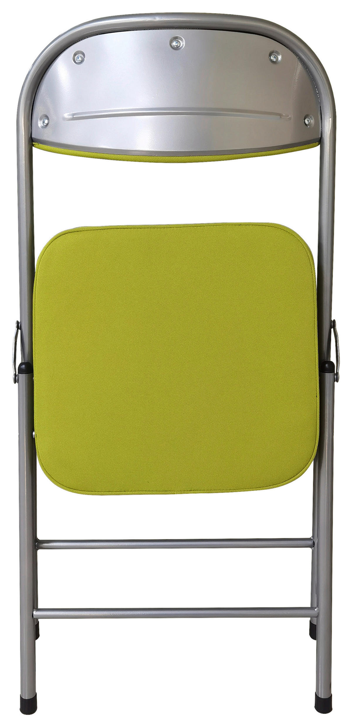 KLAPPSESSEL Flachgewebe Alufarben, Olivgrün  - Alufarben/Olivgrün, MODERN, Textil/Metall (47/79/53cm)