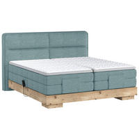BOXSPRINGBETT 160/200 cm  in Eichefarben, Beige  - Eichefarben/Beige, Natur, Holz/Holzwerkstoff (160/200cm) - Valnatura
