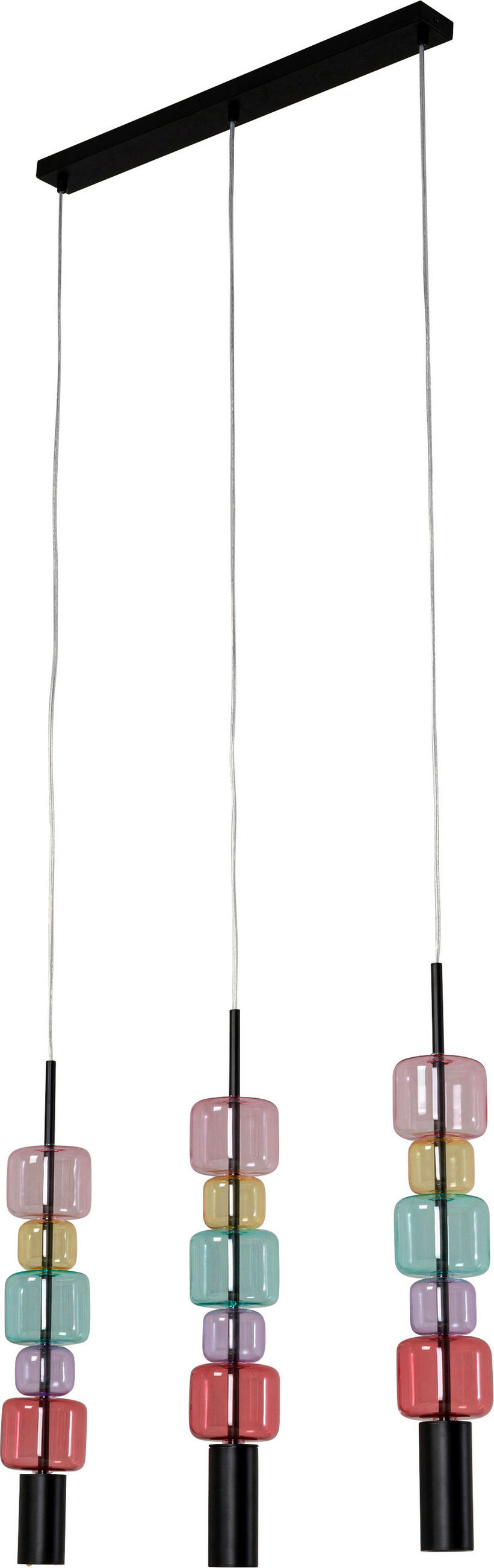 HÄNGELEUCHTE Candy Bar 70/61/10 cm   - MODERN, Glas/Metall (70/61/10cm) - Kare-Design