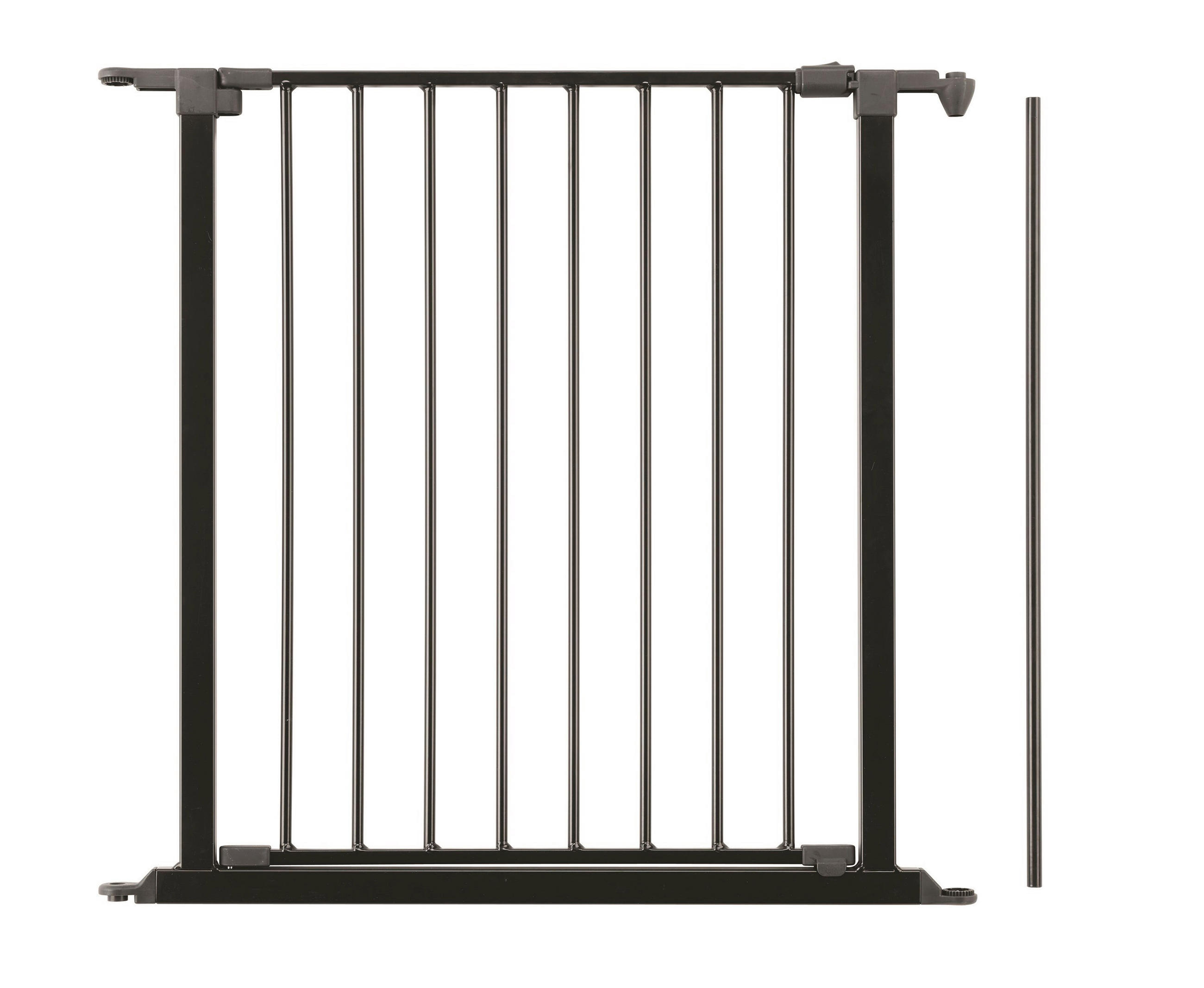 SCHUTZGITTERVERLÄNGERUNG 72/70,5 cm  - Schwarz, Basics, Metall (72/70,5cm) - Baby Dan