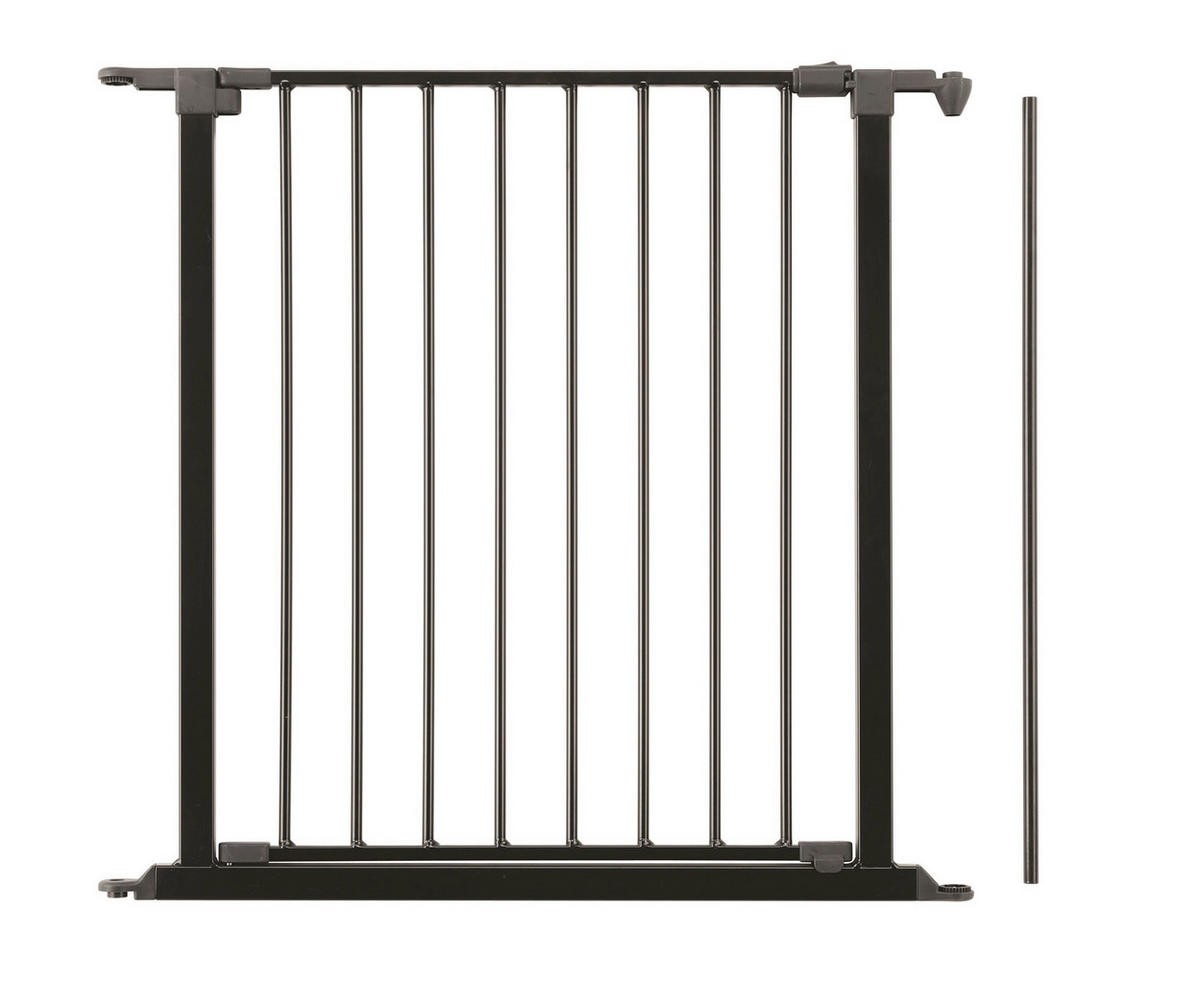 SCHUTZGITTERVERLÄNGERUNG 72/70,5 cm  - Schwarz, Basics, Metall (72/70,5cm) - Baby Dan