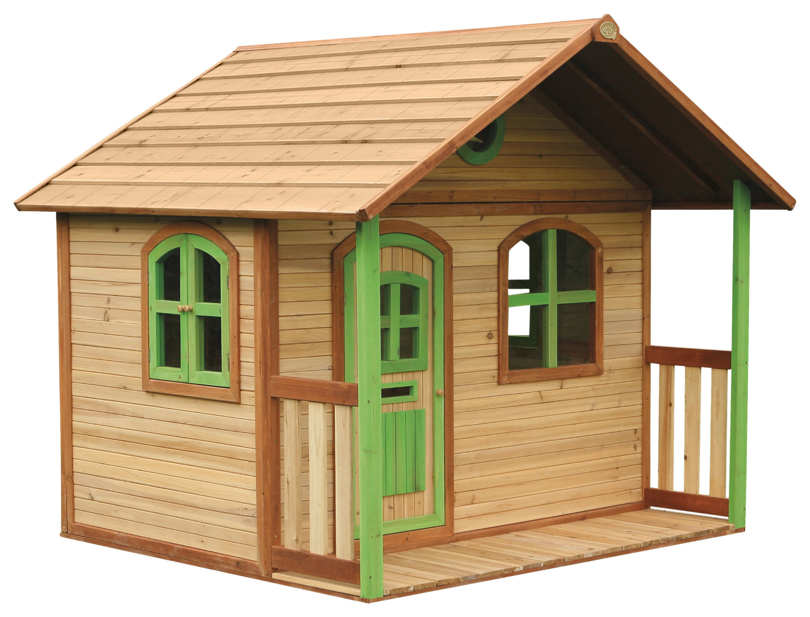 SPIELHAUS  - Braun/Grün, KONVENTIONELL, Holz (202/180/191cm) - Ambia Garden