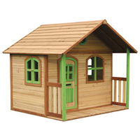 SPIELHAUS 202/180/191 cm  - Braun/Grün, KONVENTIONELL, Holz (202/180/191cm) - Ambia Garden
