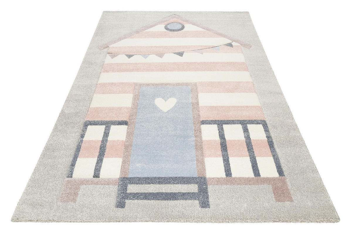 KINDERTEPPICH 120/170 cm Sea Castle  - Hellgrau/Rosa, Trend, Textil (120/170cm) - Esprit