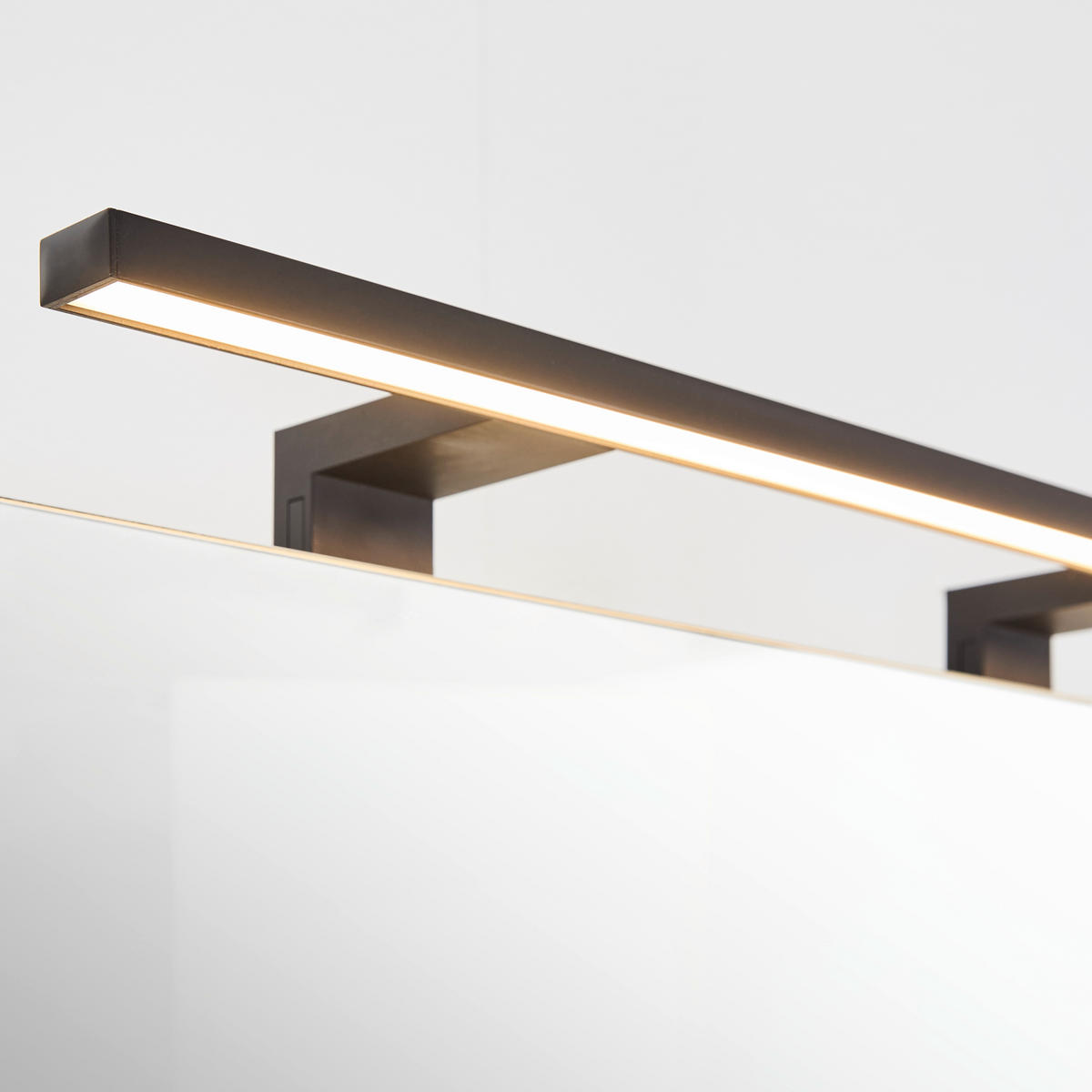 SPIEGELSCHRANK 90/75/18 cm  - Greige, MODERN, Glas/Holzwerkstoff (90/75/18cm) - Welnova
