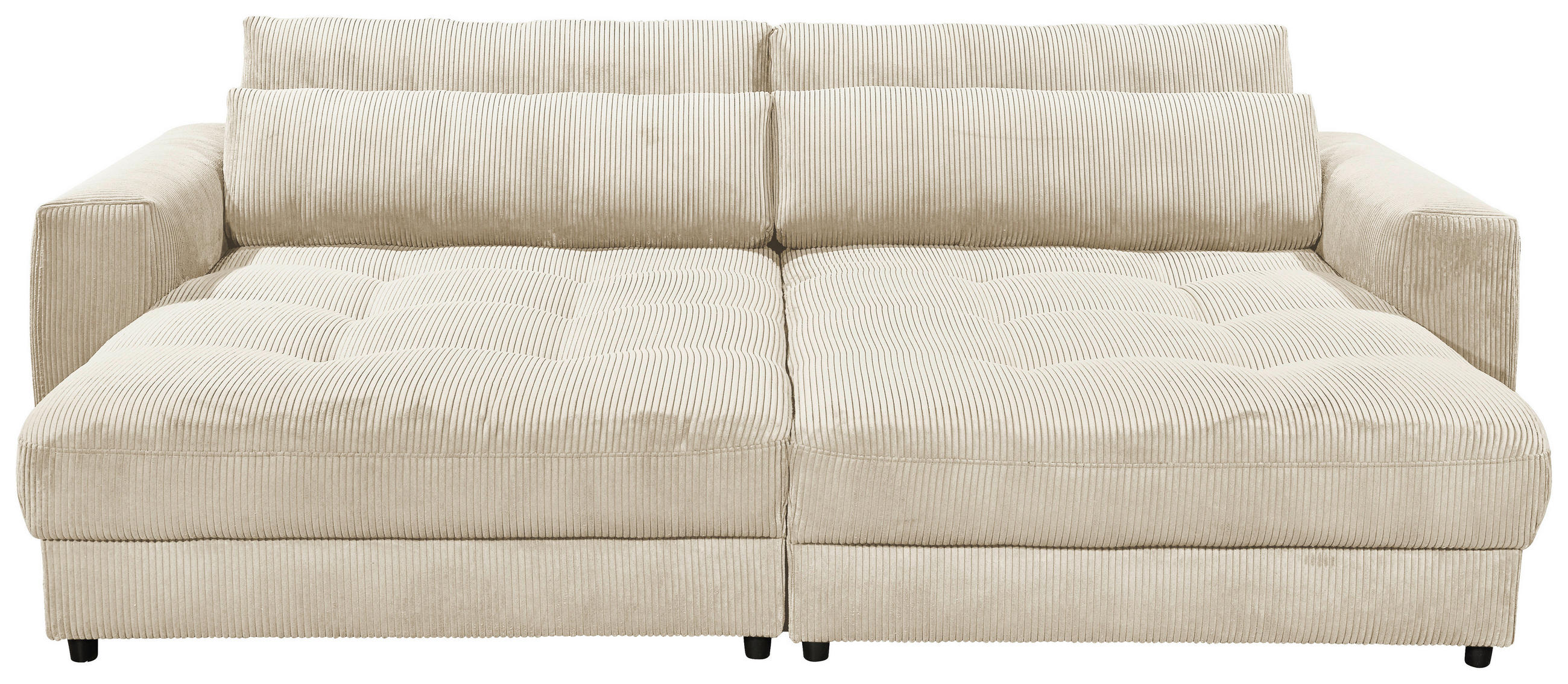Big Sofa Barura Loveseat Mit Kissen B: 292 cm Creme Cord