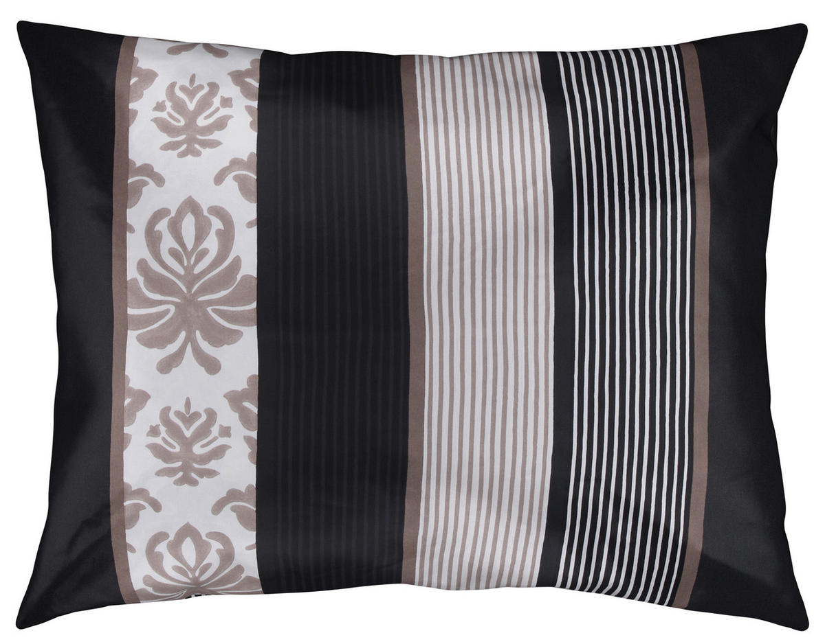 BETTWÄSCHE Ornament Stripe Makosatin 140/200 cm  - Schwarz/Weiß, Design, Naturmaterialien/Textil (140/200cm) - Joop!