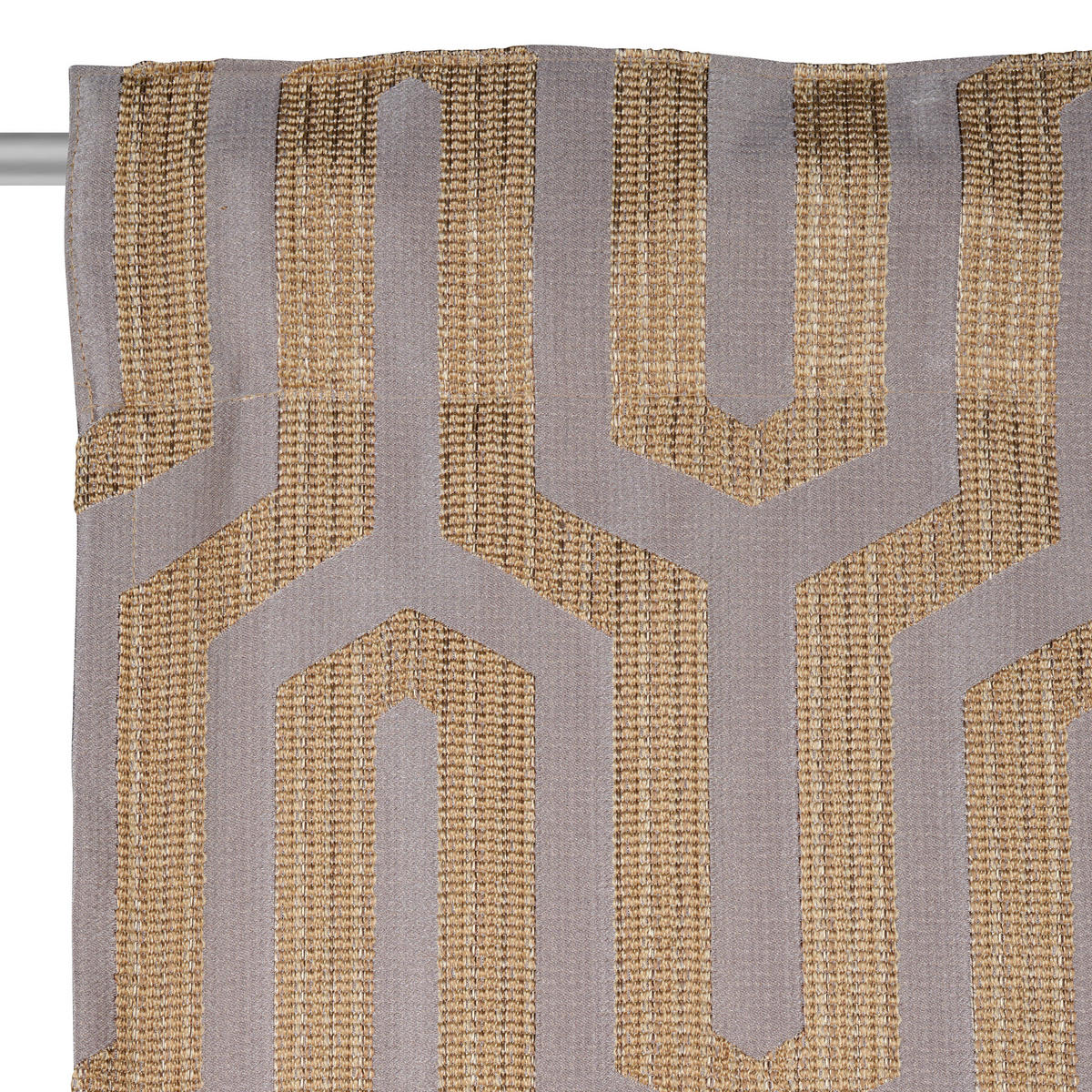 FERTIGVORHANG  blickdicht  140/245 cm   - Taupe/Goldfarben, Design, Textil (140/245cm) - Dieter Knoll