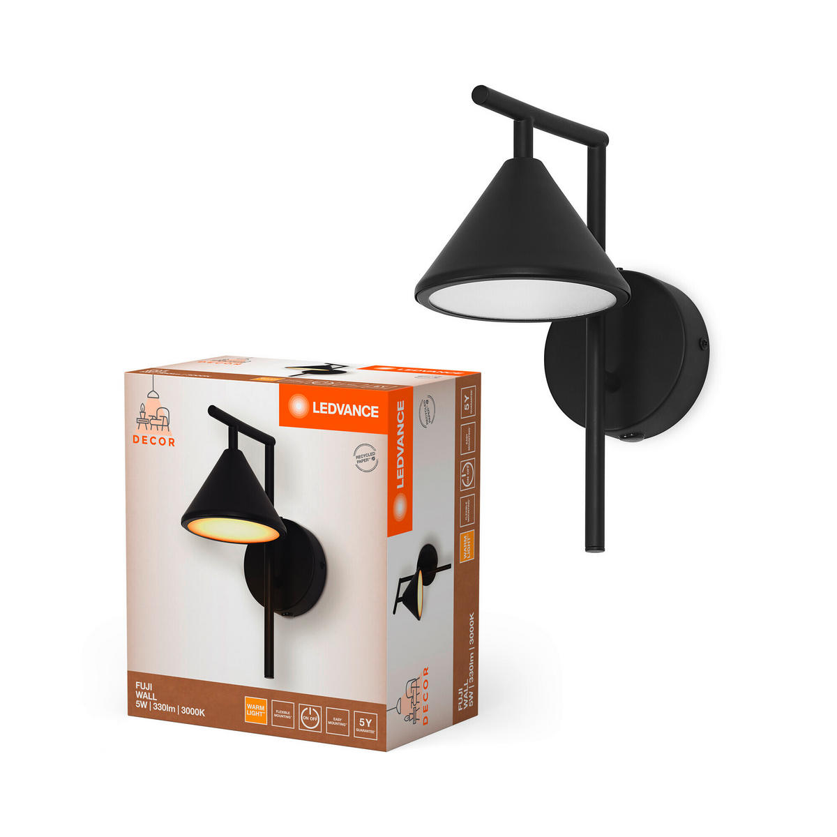 LED-WANDLEUCHTE 12/19.5/25.5 cm   - KONVENTIONELL (12/19.5/25.5cm) - Ledvance