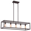 HÄNGELEUCHTE 96.5/37/30.5 cm  - Bronzefarben, LIFESTYLE, Metall (96.5/37/30.5cm) - Elstead Lighting