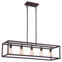 HÄNGLAMPA Elstead New-Harbor-Isle 96.5/37/30.5 cm  - bronsfärgad, Lifestyle, metall (96.5/37/30.5cm) - Elstead Lighting