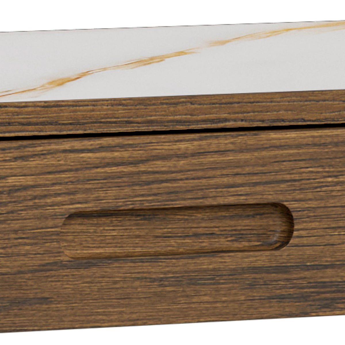 KONSOLENTISCH in Keramik, Holzwerkstoff 100/40/75 cm    - Beige/Braun, Design, Keramik/Holzwerkstoff (100/40/75cm) - MID.YOU