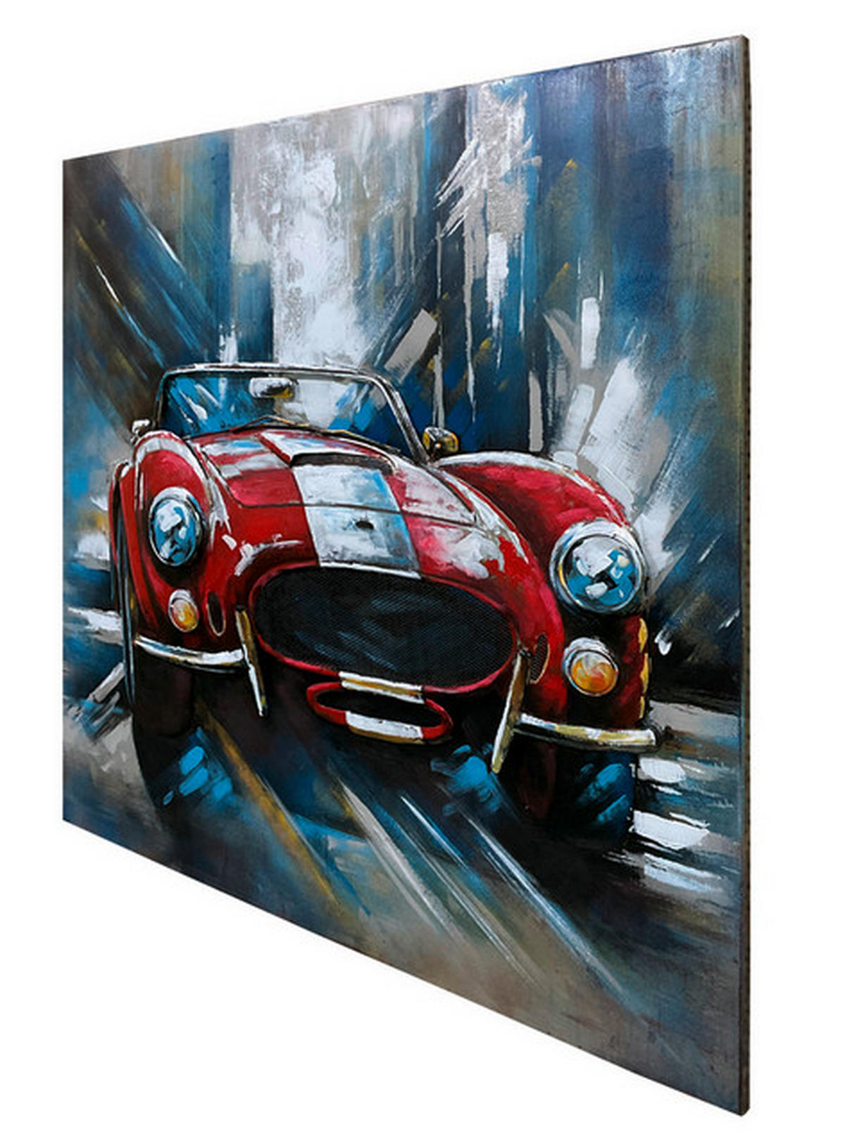 METALLBILD Städte 85/85 cm  - Multicolor, LIFESTYLE, Metall (85/85cm) - Monee