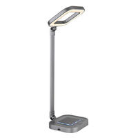 LED-SVETILKA ZA PISALNO MIZO     14,5/14,5/43 cm          - siva/bela, Basics, kovina/umetna masa (14,5/14,5/43cm) - Globo