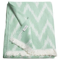 PLÄD 140/180 cm  - mintgrön/cremefärgad, Klassisk, textil (140/180cm) - Tom Tailor