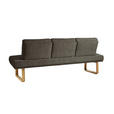 SITZBANK 224/92/78 cm  in Braun  - Eichefarben/Braun, Design, Holz/Textil (224/92/78cm) - Dieter Knoll