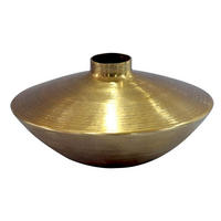 Vază 17 cm  - auriu, Design, metal (35/35/17cm) - MID.YOU
