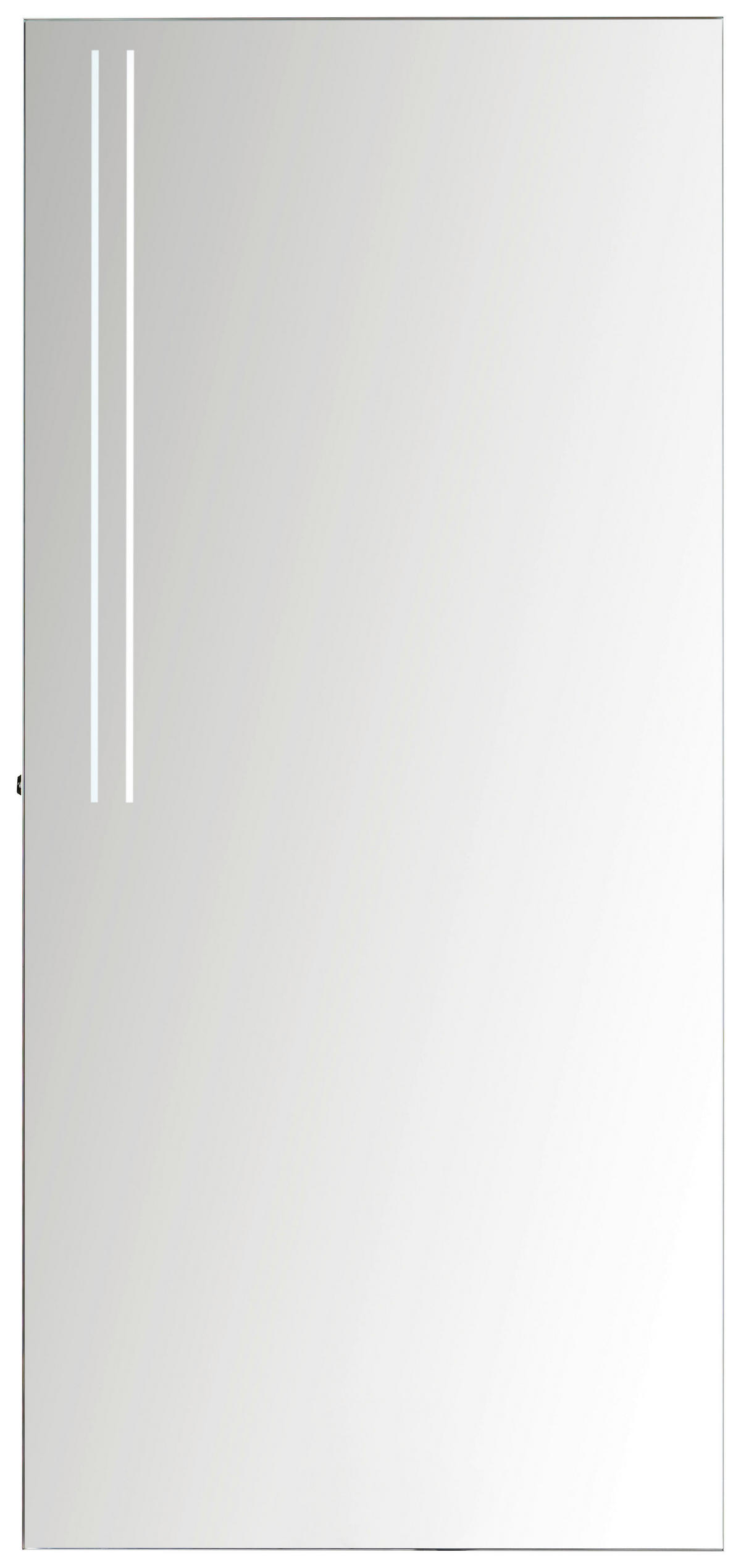 BADEZIMMERSPIEGEL 50/109/3 cm  - Silberfarben/Alufarben, MODERN, Glas/Metall (50/109/3cm) - Novel