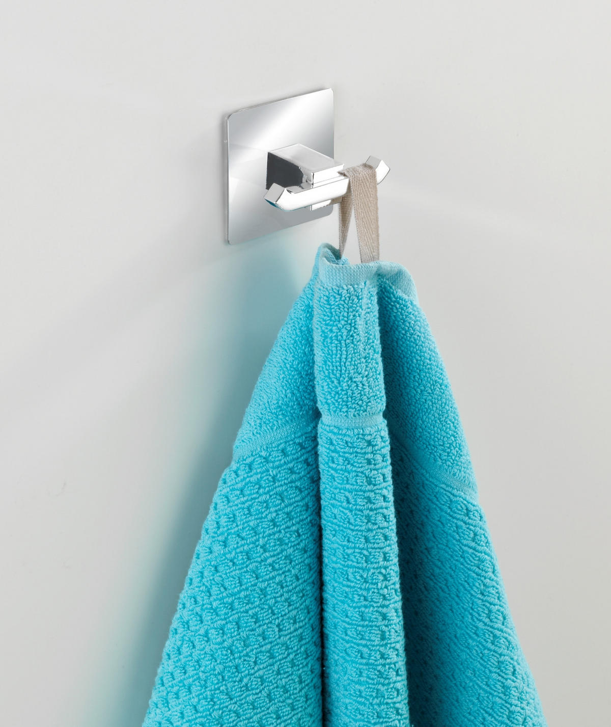 VÄGGKROK  i stålfärgad  - stålfärgad, Design, plast (16/11/9cm)