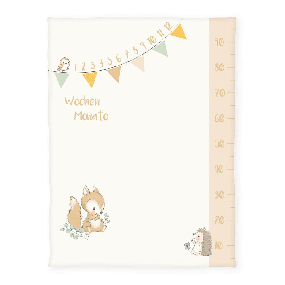 BABYDECKE 75/100 cm  - Hellbraun/Greige, Basics, Textil (75/100cm) - Herding