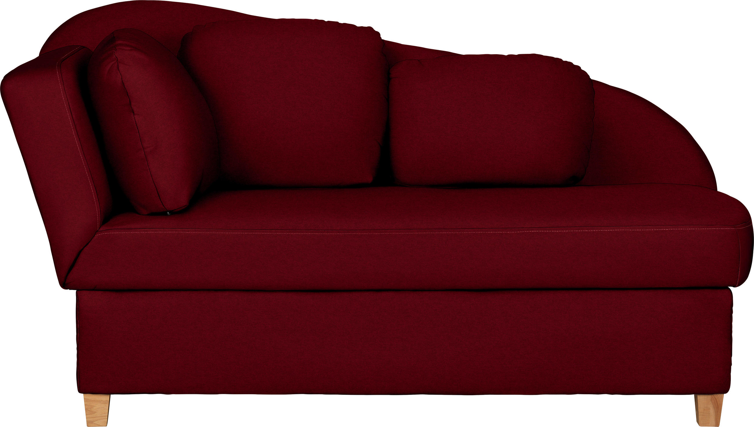 LIEGE Chenille, Flachgewebe Bordeaux  - Bordeaux, LIFESTYLE, Holz/Textil (85/97/180cm) - Livetastic