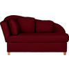 LIEGE in Chenille, Flachgewebe Bordeaux  - Bordeaux, Lifestyle, Holz/Textil (85/97/180cm) - Novel