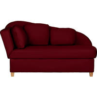 LIEGE in Chenille, Flachgewebe Bordeaux  - Bordeaux, Lifestyle, Holz/Textil (85/97/180cm) - Novel