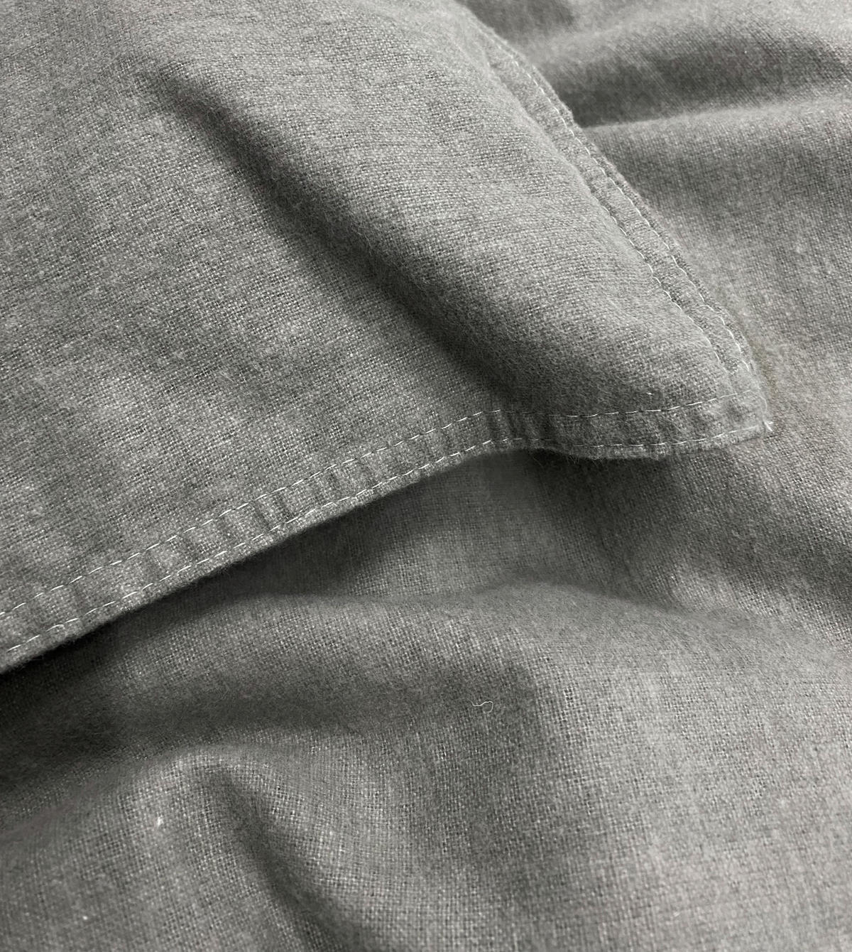 BETTWÄSCHE Flanell 155/220 cm  - Graphitfarben, Basics, Textil (155/220cm)