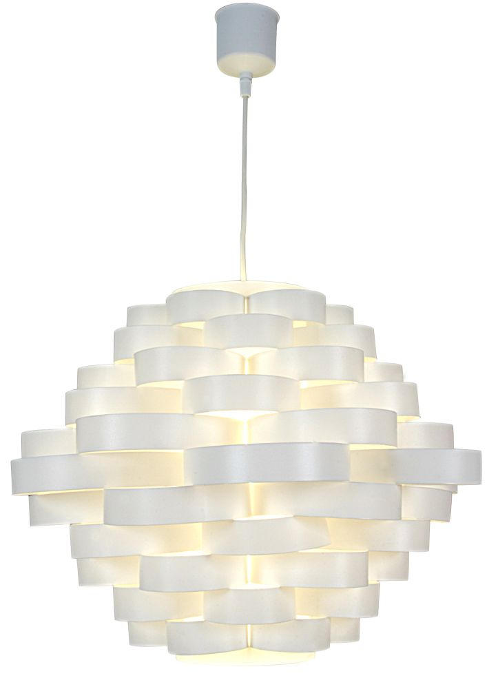 HÄNGELEUCHTE WHITE LINE 55/120 cm   - Weiß, Design, Kunststoff (55/120cm) - Näve