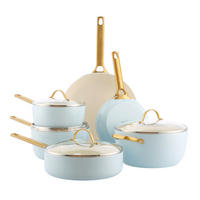 KOCHTOPFSET Padova Reserve 6-teilig  - Goldfarben/Weiß, Basics, Glas/Metall (0cm)