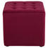 HOCKER in Textil Bordeaux - Bordeaux/Schwarz, Trend, Textil (38/36/38cm) - Carryhome HOCKER in Textil Bordeaux - Bordeaux/Schwarz, Trend, Textil (38/36/38cm) - Carryhome