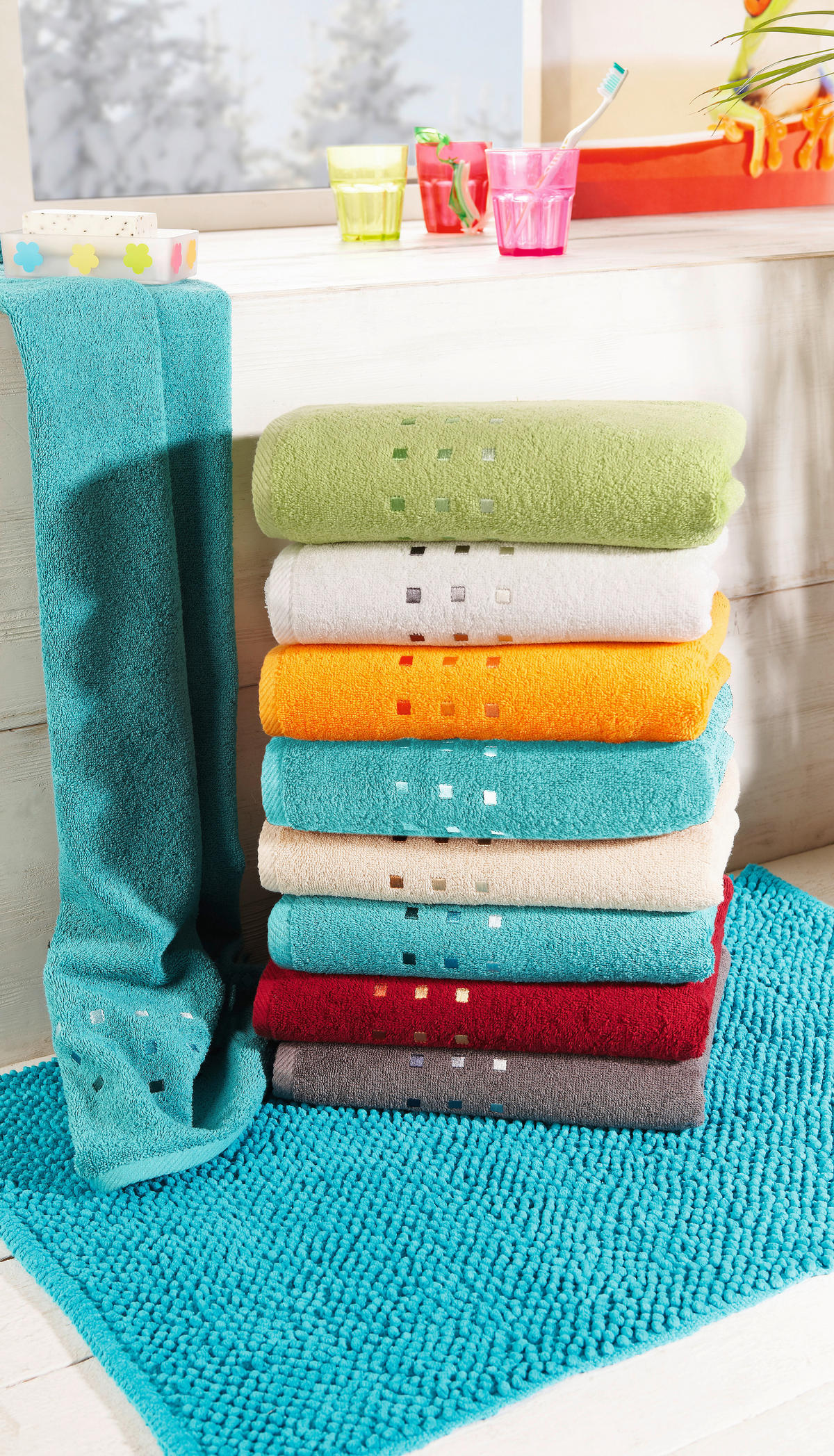 HANDTUCH Quattro Orange  - Orange, Basics, Textil (50/100cm) - Esposa
