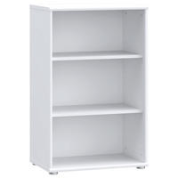REGAL  54/85,5/34,8 cm Weiss  - Weiss/Alufarben, Design, Holzwerkstoff (54/85,5/34,8cm)