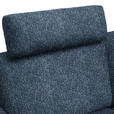ECKSOFA  in Struktur Blau  262/157 cm  - Blau/Schwarz, Design, Textil/Metall (262/157cm) - Novel
