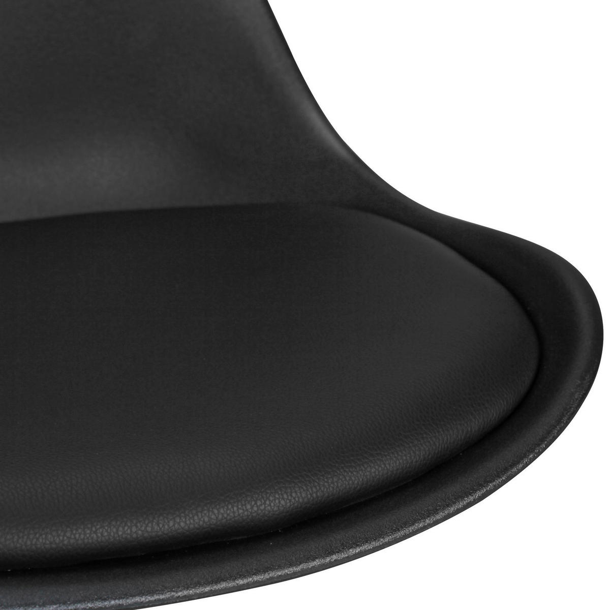 BARHOCKER-SET in Schwarz  - Schwarz, MODERN, Holz/Kunststoff (44/113/39cm) - MID.YOU
