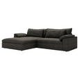 ECKSOFA  in Webstoff Anthrazit  198/306 cm  - Anthrazit/Schwarz, MODERN, Kunststoff/Textil (198/306cm) - Carryhome