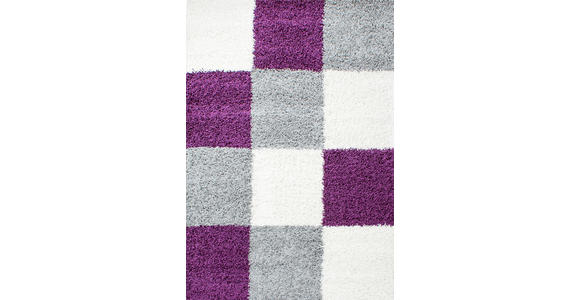 HOCHFLORTEPPICH 200/290 cm Life 1501 Lila, Weiß, Hellgrau  - Lila/Hellgrau, KONVENTIONELL, Textil (200/290cm) - Novel