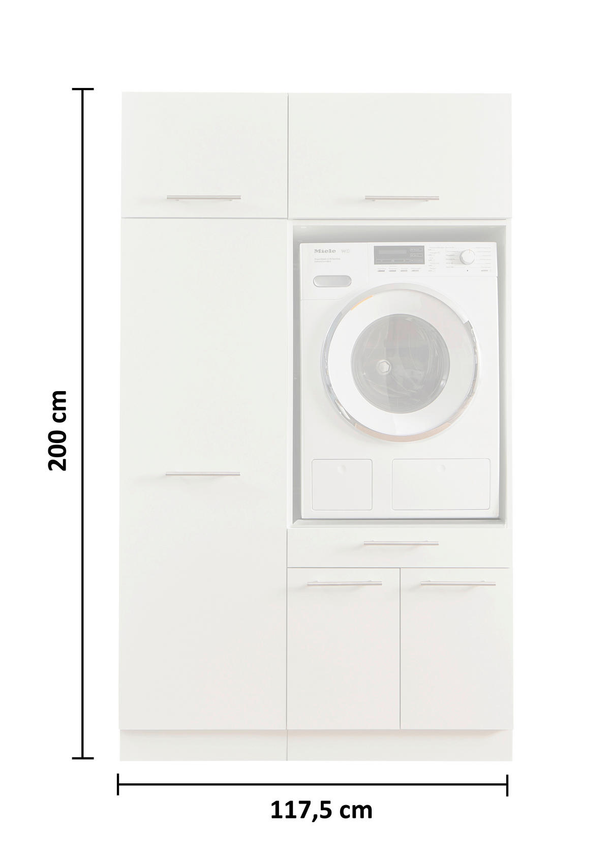 HAUSWIRTSCHAFTSRAUM 167,5/200/67,5 cm  in Anthrazit  - Anthrazit, Design, Holzwerkstoff (167,5/200/67,5cm)