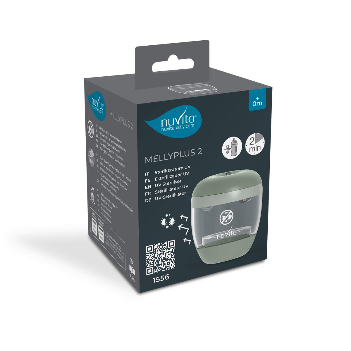 DAMPFSTERILISATOR Nuvita  - Basics (10/12/10cm)