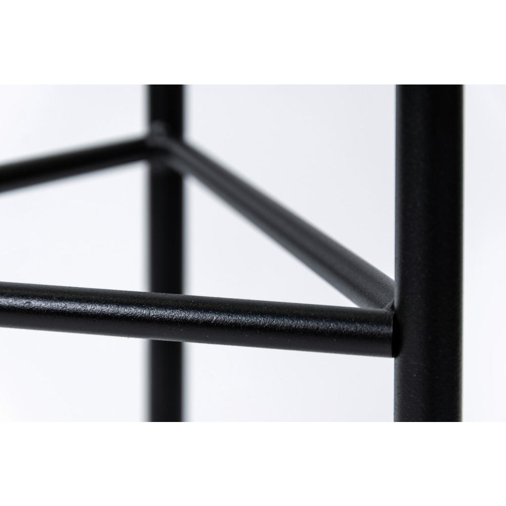 Thumbnail - Blumenständer, Schwarz, Metall, 23x90x23 cm, Handmade in Europe, UV-beständig, Wohnzimmer, Wohnzimmertische, Blumenständ...