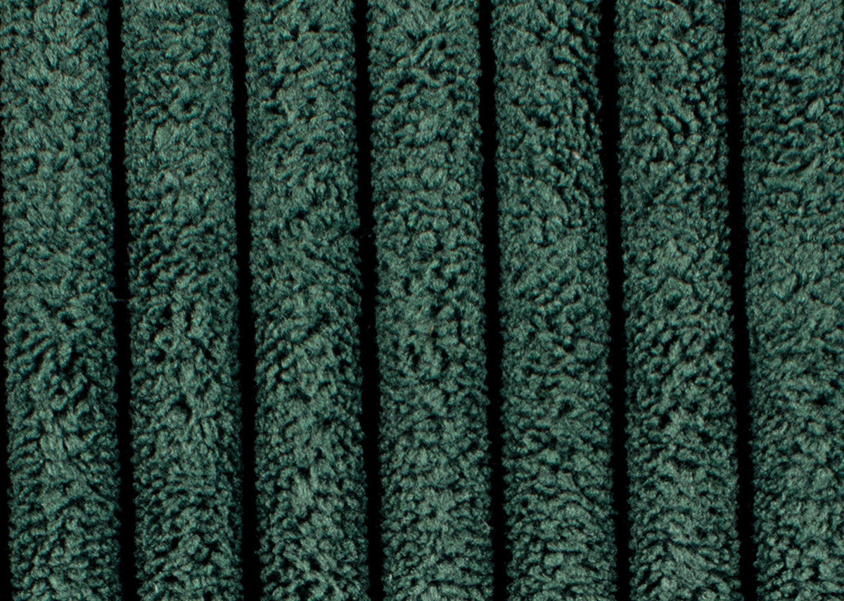 ECKSOFA in Cord Grün  - Schwarz/Grün, Design, Holz/Textil (237/165cm) - Stylife