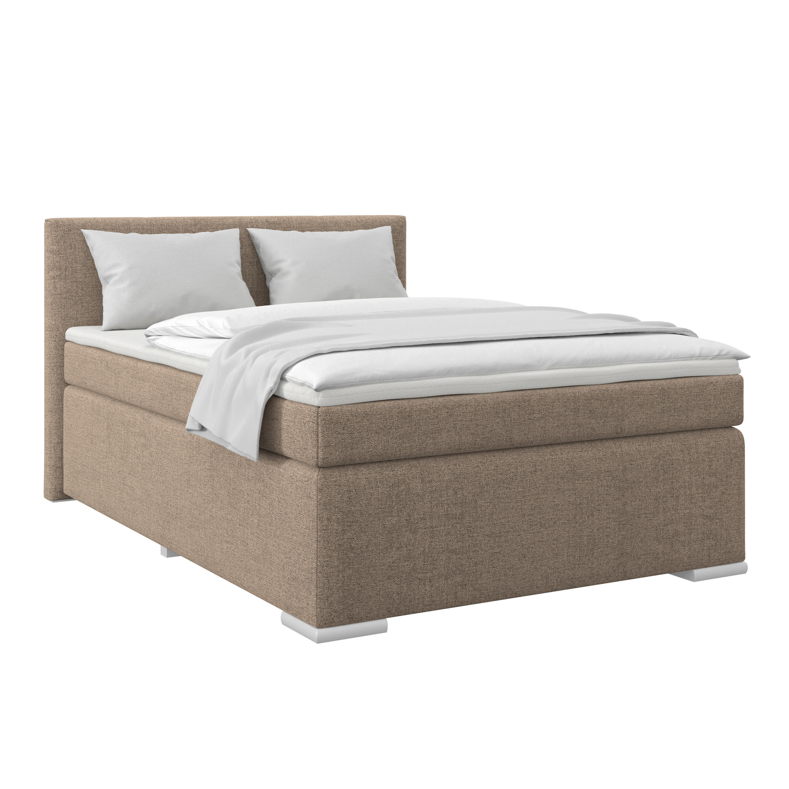 Boxspringbett Mira Cappuccino, Lf:120x200cm