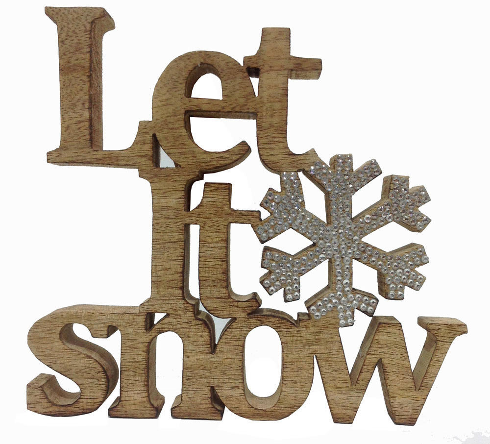 DEKOSCHRIFTZUG  - Braun, LIFESTYLE, Holz (22/20/2,5cm) - X-Mas