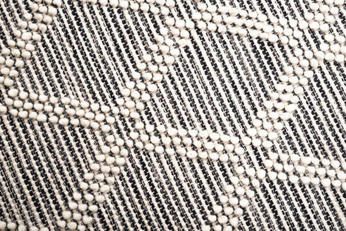 HANDWEBTEPPICH 65/135 cm Colored Macrame one Grau, Weiß  - Weiß/Grau, KONVENTIONELL, Textil (65/135cm) - Tom Tailor