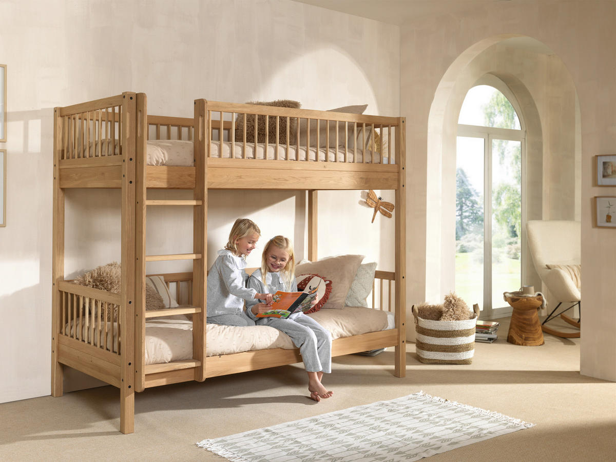 ETAGENBETT 90/200 cm Naturfarben  - Naturfarben, MODERN, Holz (90/200cm) - MID.YOU