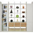 ANBAUWAND in Creme, Eichefarben - Edelstahlfarben/Eichefarben, KONVENTIONELL, Glas/Holz (257.4/250.0/35.0cm) - Invivus ANBAUWAND in Creme, Eichefarben - Edelstahlfarben/Eichefarben, KONVENTIONELL, Glas/Holz (257.4/250.0/35.0cm) - Invivus
