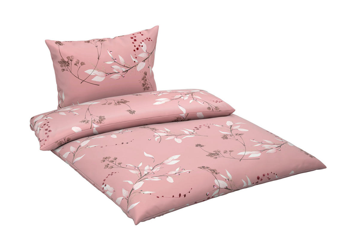 BETTWÄSCHE Satin 140/200 cm  - Rosa, KONVENTIONELL, Textil (140/200cm) - Esposa