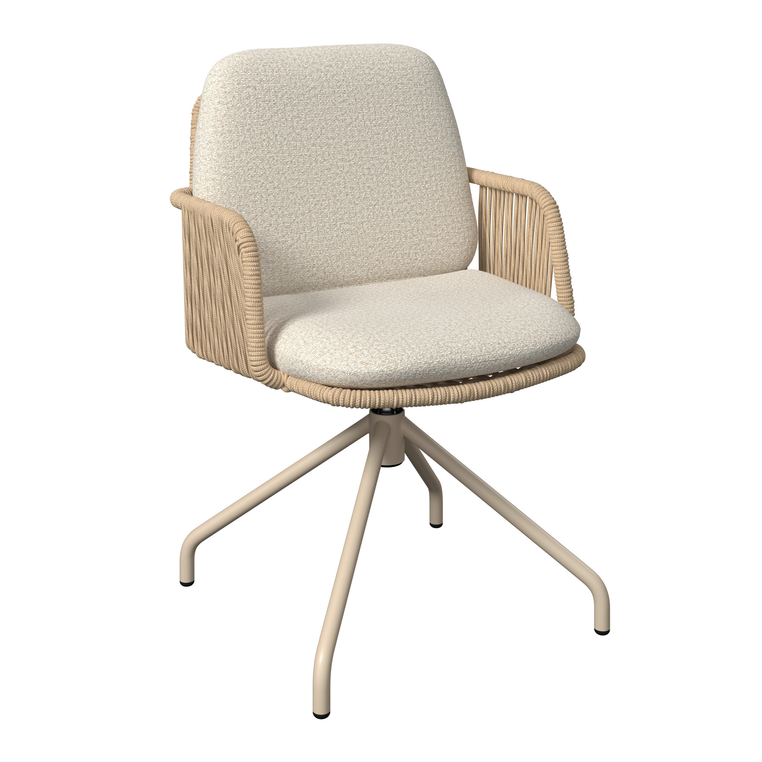 GARTENSESSEL Metall, Textil Sandfarben, Beige  - Sandfarben/Beige, Modern, Textil/Metall (58/82/62cm) - Dieter Knoll